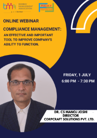 CS Manoj Joshi compliance management