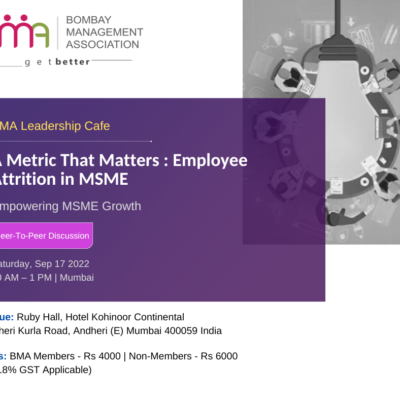 A metric that matters Employee attrition in MSMEs